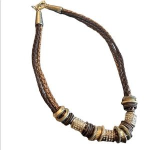Chico’s Beaded Rope Style Necklace